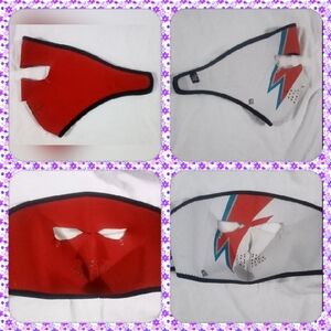 Reversable David Bowie Windproof Velcro Winter Facemask